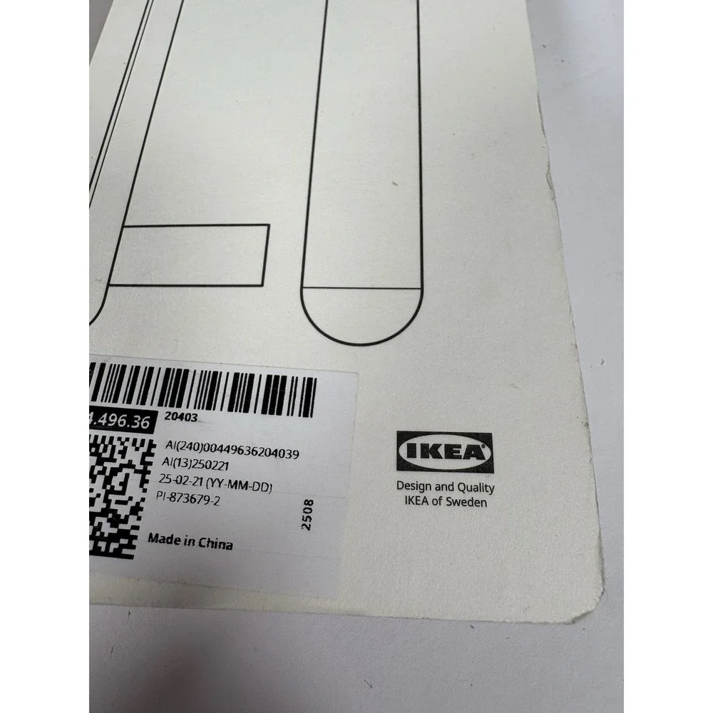 IKEA NYDALA 004.496.36 Black Cabinet Handles 154mm 5-1/16